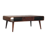 Avora - 2 Drawer Coffee Table - Brown - Furniture Home Direct