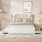 Headboard Bed With 2 Drawers And Trundle - Furniture Home Direct