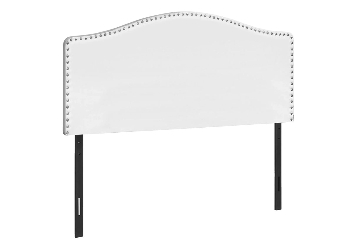 Queen Size, Bed Headboard Only, Upholstered, Transitional - White - Furniture Home Direct