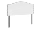Queen Size, Bed Headboard Only, Upholstered, Transitional - White - Furniture Home Direct