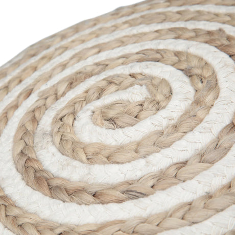 Yolanda - Round Pouf - Natural - Furniture Home Direct