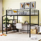 Loft Bed With Desk And Lateral Storage Ladder - Furniture Home Direct