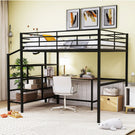 Loft Bed With Desk And Lateral Storage Ladder - Furniture Home Direct