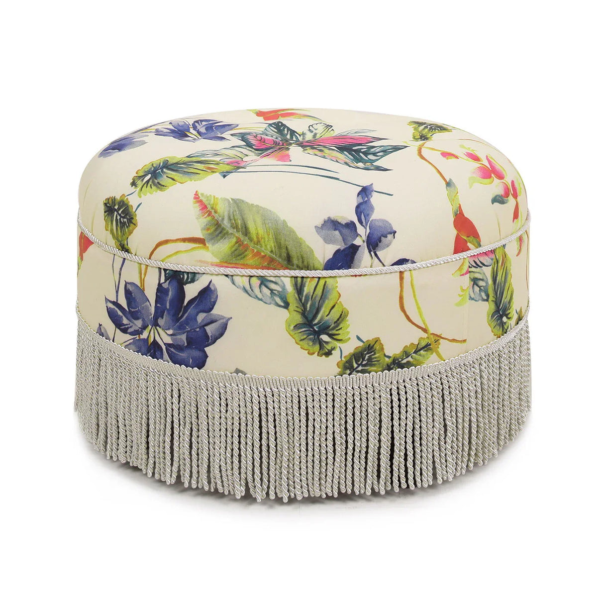 Yolanda - Round Upholstered Accent Ottoman - Furniture Home Direct