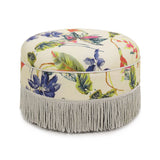 Yolanda - Round Upholstered Accent Ottoman - Furniture Home Direct