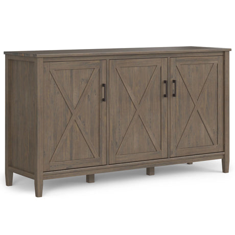 Ela - Wide Storage Cabinet - Smoky Brown - Furniture Home Direct