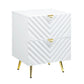 Gaines - High Gloss Nightstand - Furniture Home Direct