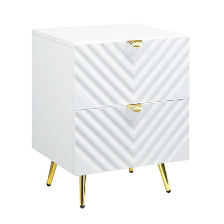 Gaines - High Gloss Nightstand - Furniture Home Direct