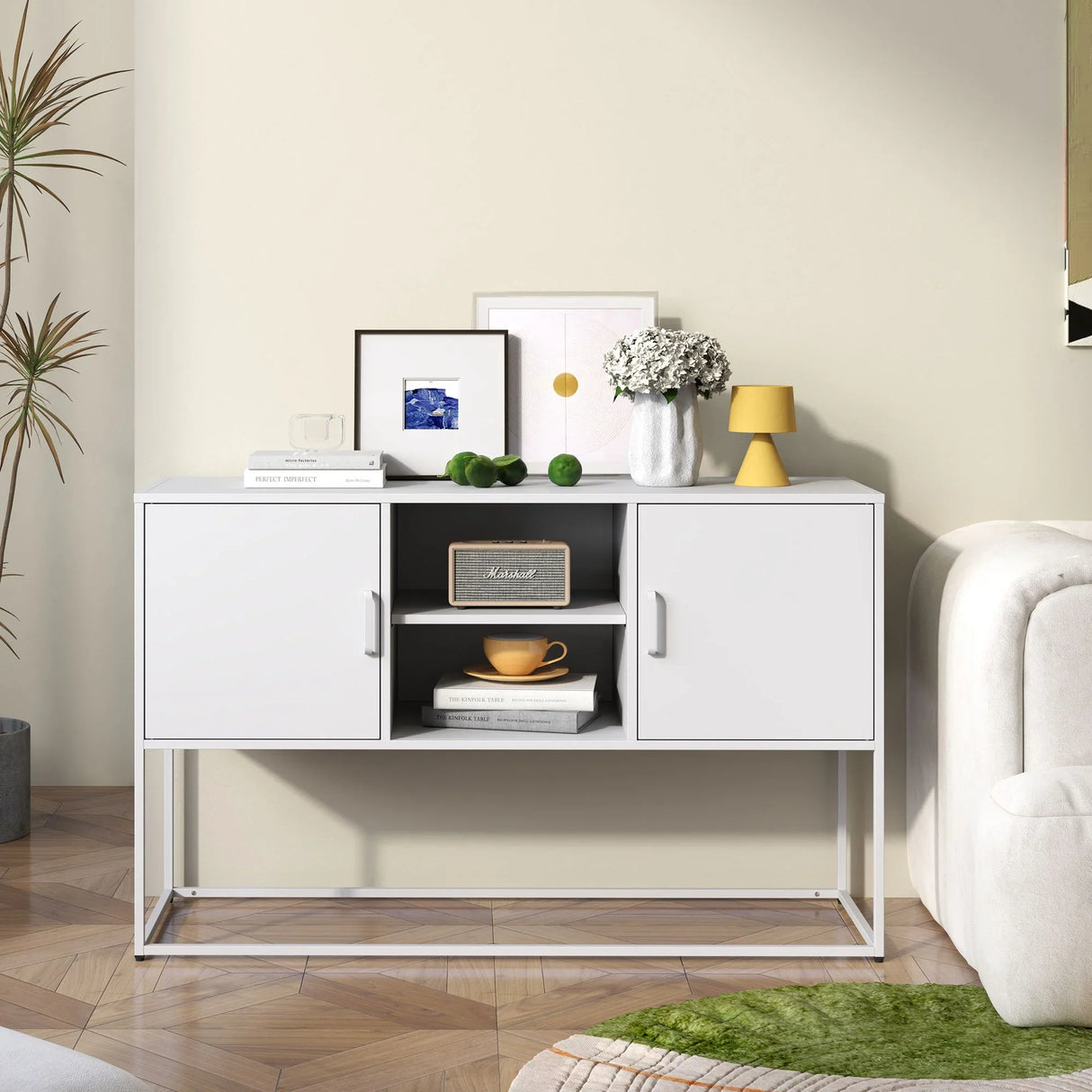 Modern Sideboard Buffet With Plenty Of Storage Space, Anti-Tilt Mechanism, Elegant Handles, Silent Magnetic Closure And Eco-Friendly Finish For Kitchen, Dining Room And Living Room - Furniture Home Direct