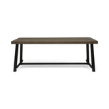Outdoor Dining Table - Gray / Rustic Metal