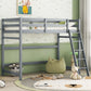 High Loft Bed With Inclined Ladder, Guardrails - Furniture Home Direct