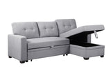 Upholstered Pull Out Sectional Sofa With Chaise - Furniture Home Direct