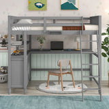Loft Bed With Drawers With Desk And Shelves - Furniture Home Direct