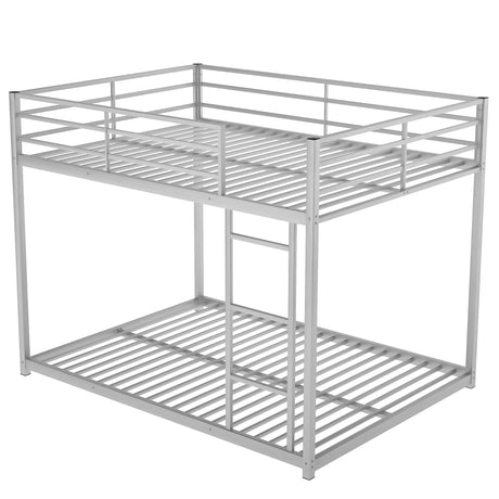Metal Bunk Bed, Low Bunk Bed With Ladder - Furniture Home Direct