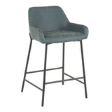 Daniella - Industrial Fixed Height Counter Stool (Set of 2) - Furniture Home Direct