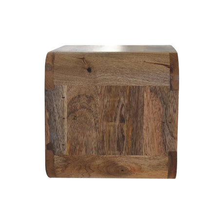 Floating Open Curve Nightstand - Oak - Furniture Home Direct