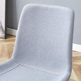 Dining Chair Set Modern Light Upholstered Fabric Chairs Gray - Furniture Home Direct