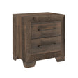 Plinz - 2 Drawer Nightstand - Brown - Furniture Home Direct