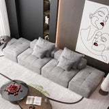 Modern Oversized Diy Combination Modular Sectional Sofa With Pillows - Furniture Home Direct
