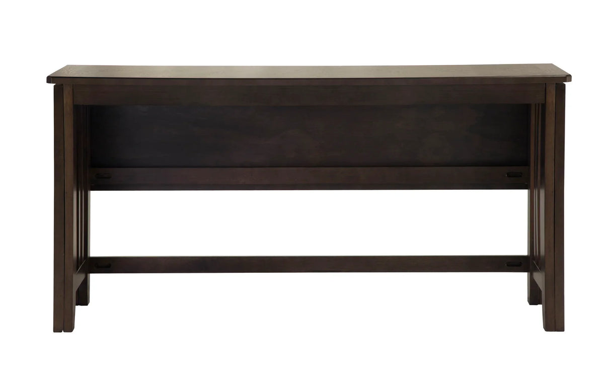 Drop Leaf Table & 4 Stools - Dark Brown - Furniture Home Direct