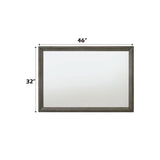 Escher - Mirror - Gray / Oak - Furniture Home Direct