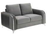 Wenona - Velvet Loveseat - Furniture Home Direct