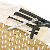 Outdoor Daybed With Retractable Canopy Cushions Beige - Furniture Home Direct