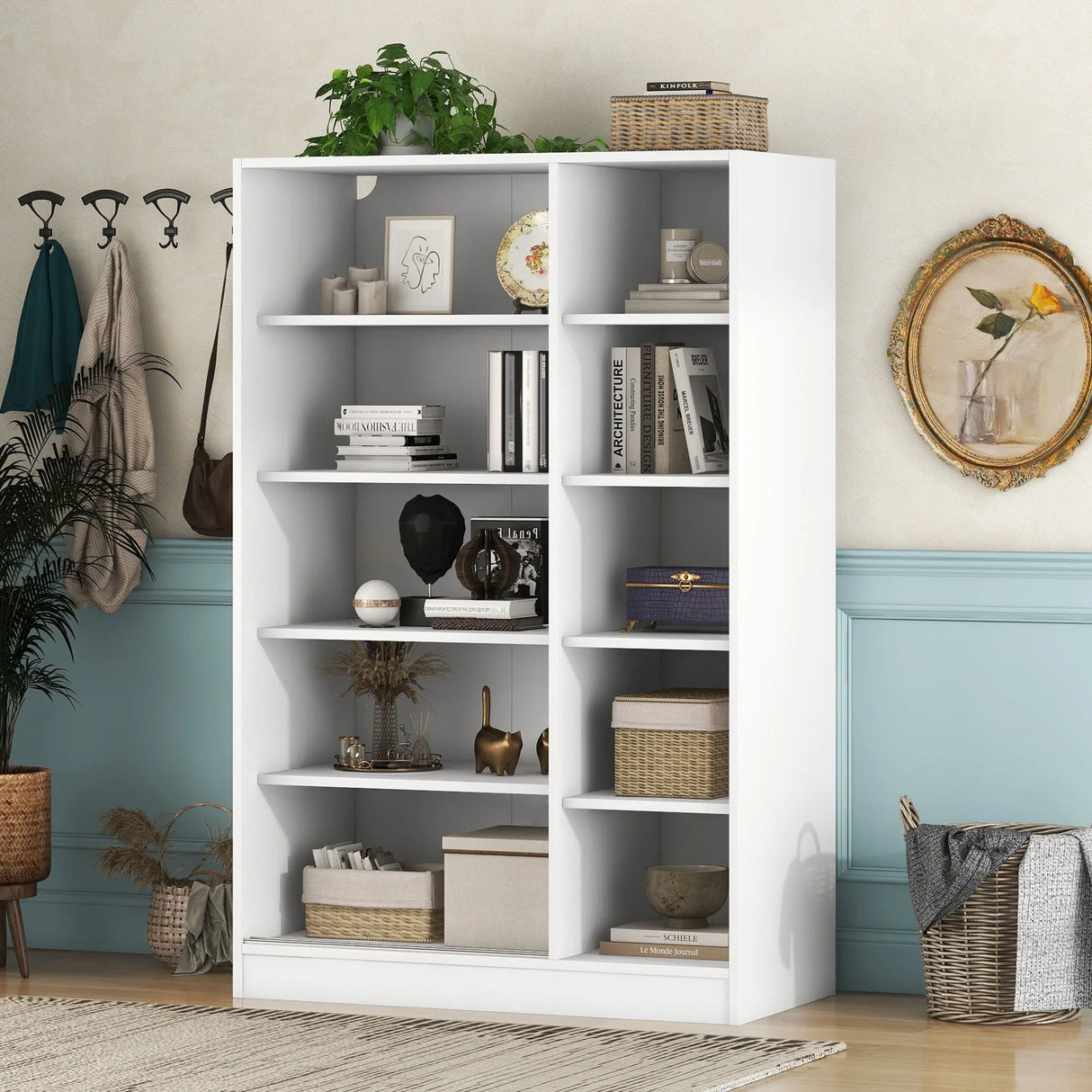 3 Door Shutter Wardrobe & Shelves - Furniture Home Direct