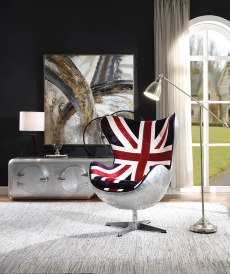 Brancaster - Pattern Accent Chair With Swivel - Multi - Furniture Home Direct