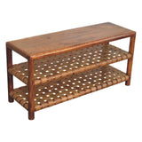 Regency - Woven 2 Slot Shoe Rack - Brown - Furniture Home Direct