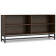 Banting - Low Wide Bookcase - Walnut Brown - Furniture Home Direct