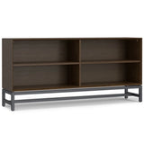 Banting - Low Wide Bookcase - Walnut Brown - Furniture Home Direct