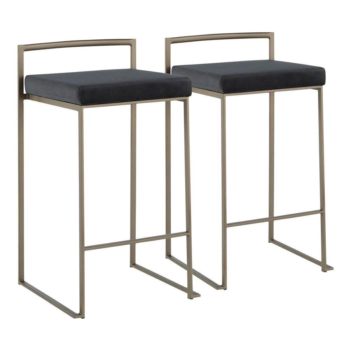 Fuji - Industrial Stackable Counter Stool Elegant Design - Furniture Home Direct