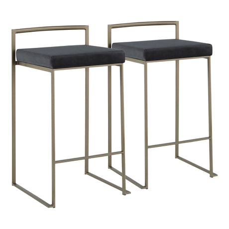 Fuji - Industrial Stackable Counter Stool Elegant Design - Furniture Home Direct