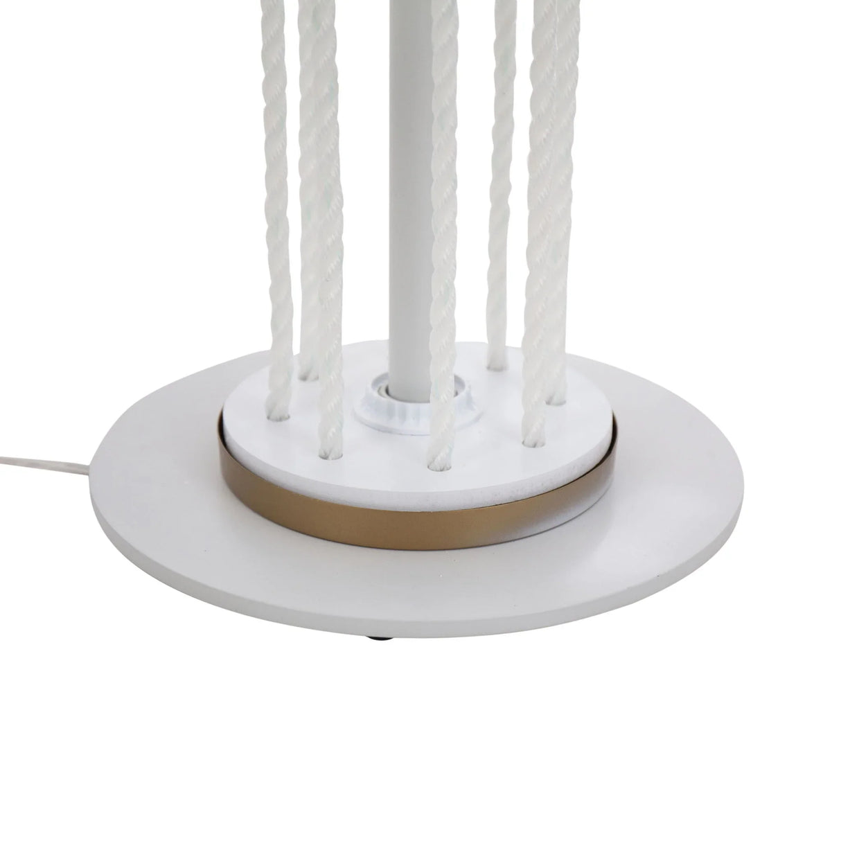 Rope Contemporary Floor Lamp - Natural / White - Furniture Home Direct