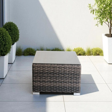 Minnesota - Outdoor Coffee Table Cube Design - Multicolor - Furniture Home Direct