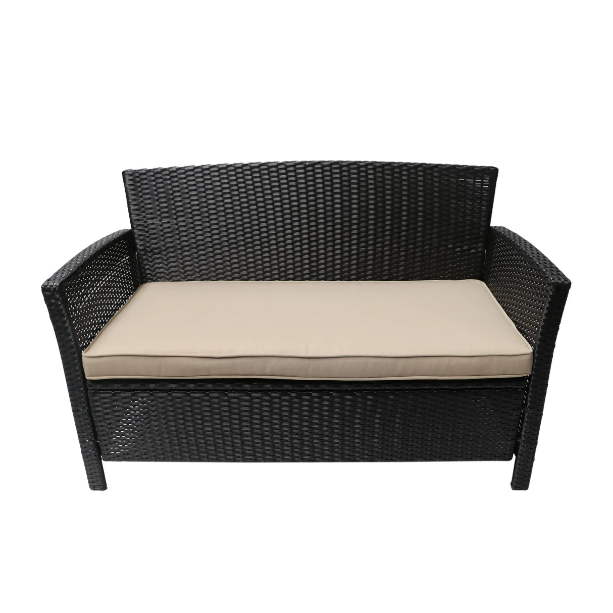 4 PC Outdoor Patio Set - Beige - Furniture Home Direct
