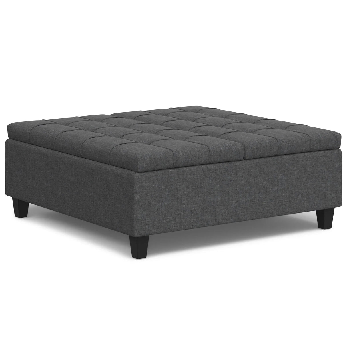Harrison - Upholstered Coffee Table Storage Ottoman - Furniture Home Direct