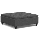 Harrison - Upholstered Coffee Table Storage Ottoman - Furniture Home Direct