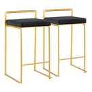 Fuji - Contemporary / Glam Design Counter Stool (Set of 2) - Furniture Home Direct