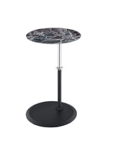 Orbit - 15.5" End Table With Height Adjustable Marble Textured Top - Furniture Home Direct