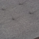 Draper - Upholstered Mid Century Tufted Ottoman Bench - Furniture Home Direct