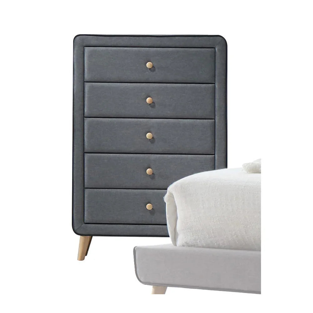 Valda - Chest - Light Gray - Furniture Home Direct