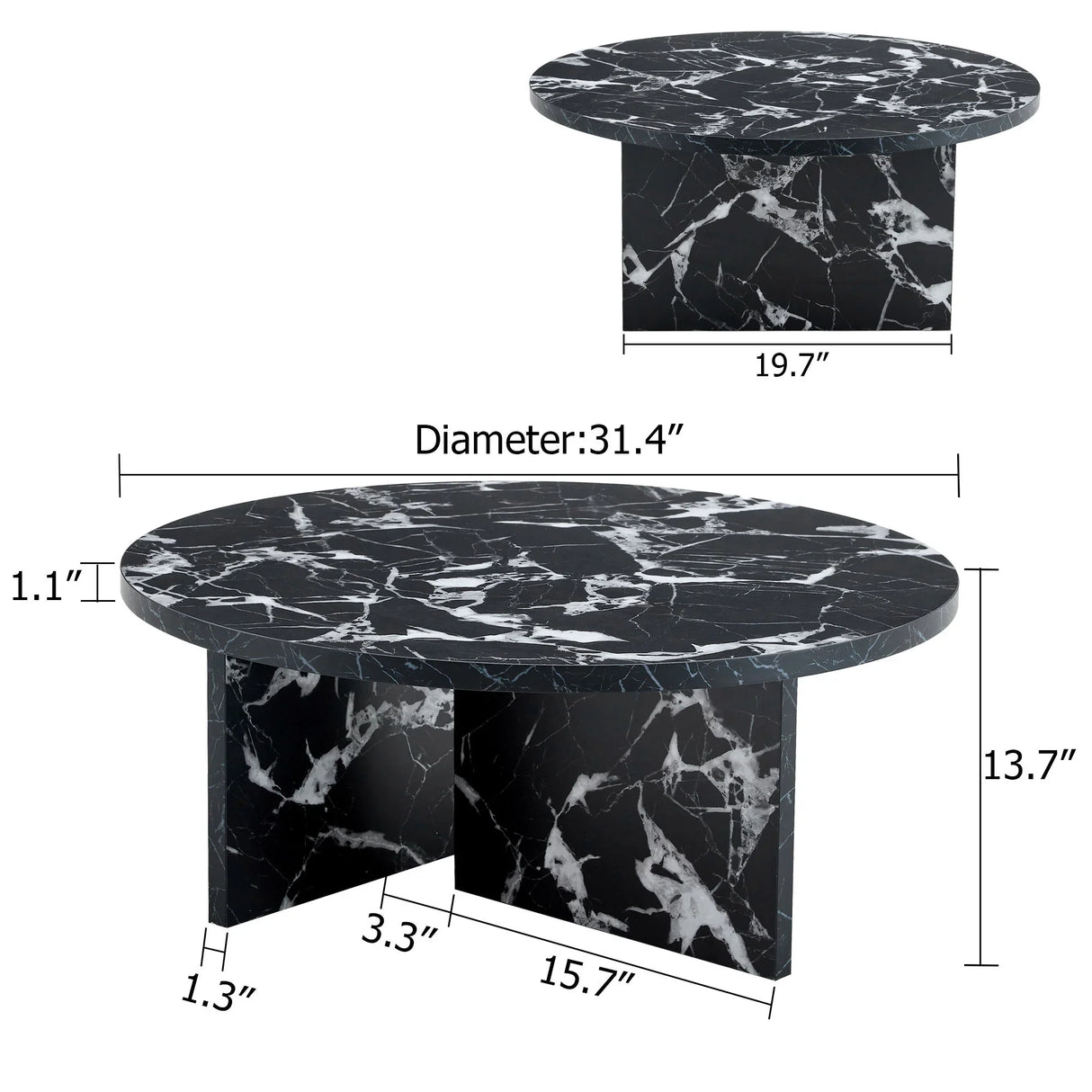 Versatile Round Coffee Table For Various Interior Styles - Furniture Home Direct