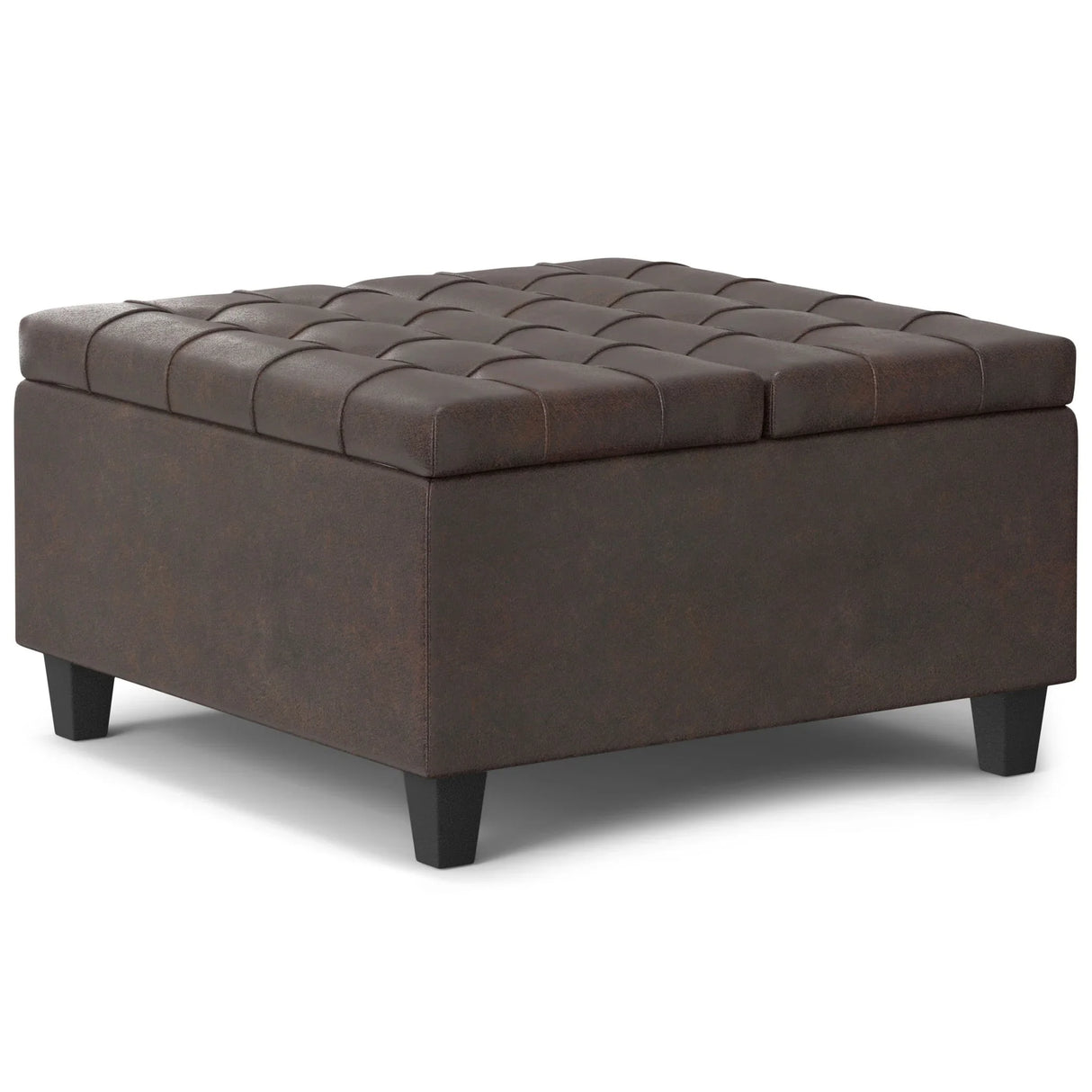 Harrison - Upholstered Coffee Table Storage Ottoman - Furniture Home Direct