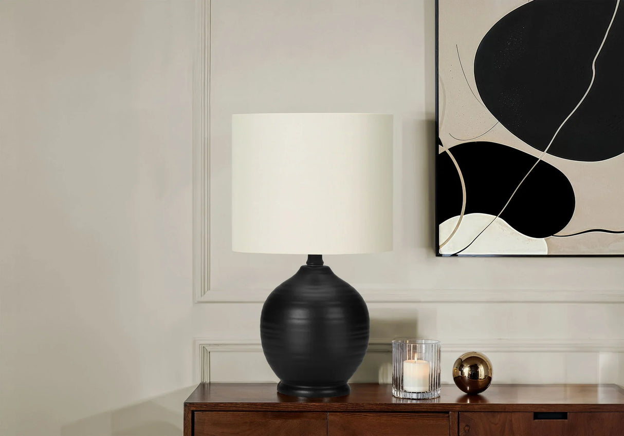 Lighting, Table Lamp, Ceramic, Transitional - Black - Furniture Home Direct