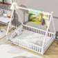 Tent-Shaped Floor Bed, With Guardrails, Slats, Door - Furniture Home Direct