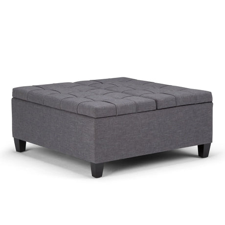 Harrison - Upholstered Coffee Table Storage Ottoman - Furniture Home Direct