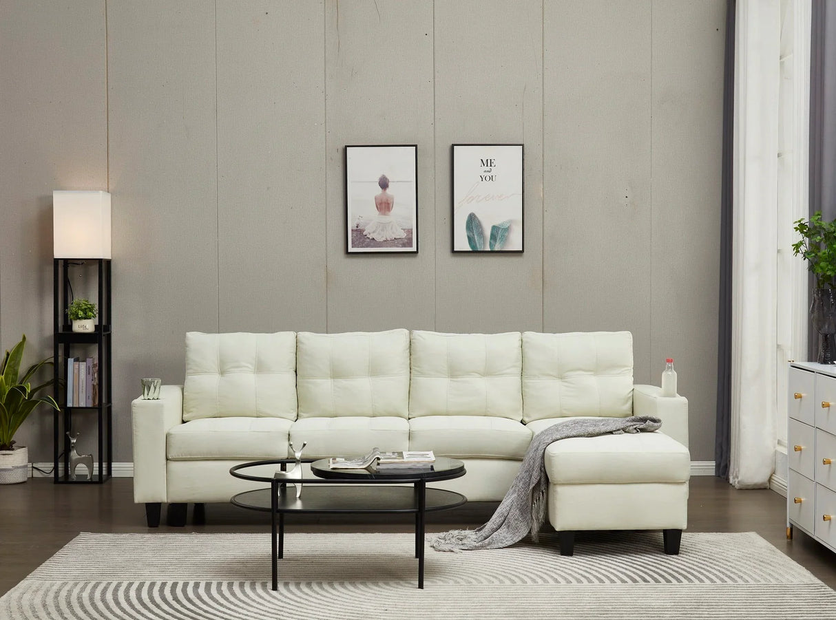 2 Piece Upholstered Cozy Comfortable Sectional - Furniture Home Direct