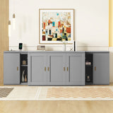 Murphy Bed With Shelves, Cabinets And USB Ports - Furniture Home Direct